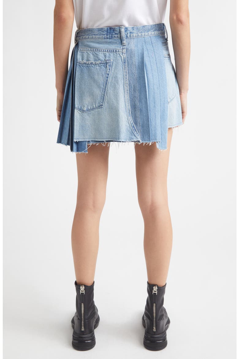 Remake Mark XIII Denim Miniskirt (Nordstrom Exclusive), Alternate, color, INDIGO