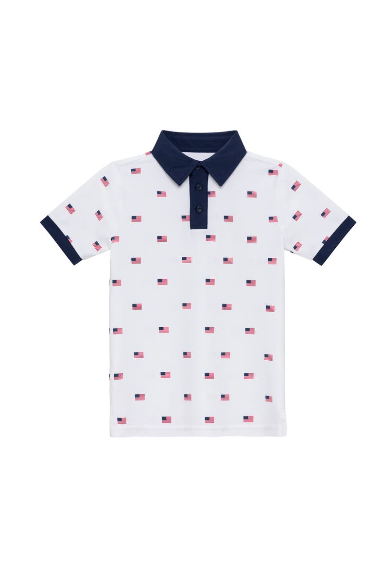 Polo Shirt, Main, color, Flag Print