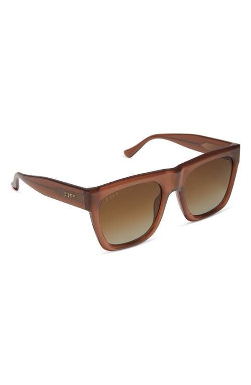 Diff Easton 55mm Gradient Square Sunglasses In Brown