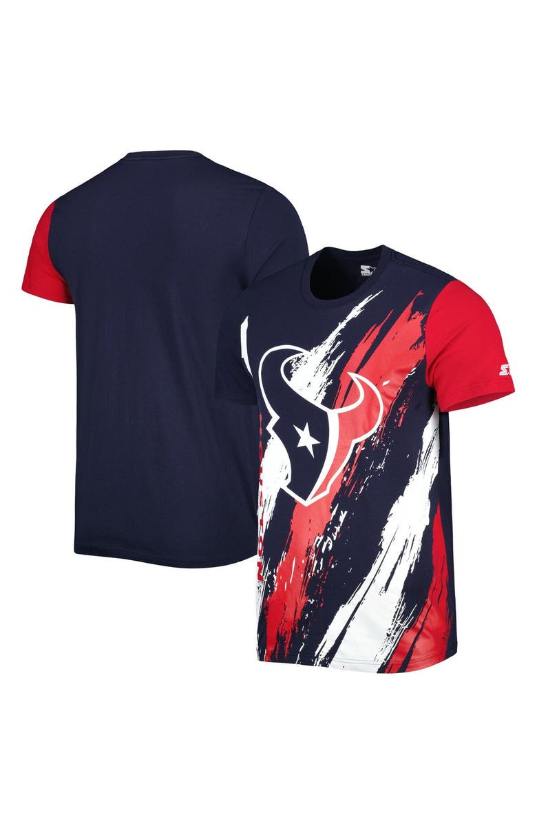 STARTER Men's Starter Navy Houston Texans Extreme Defender T-Shirt, Main, color, 