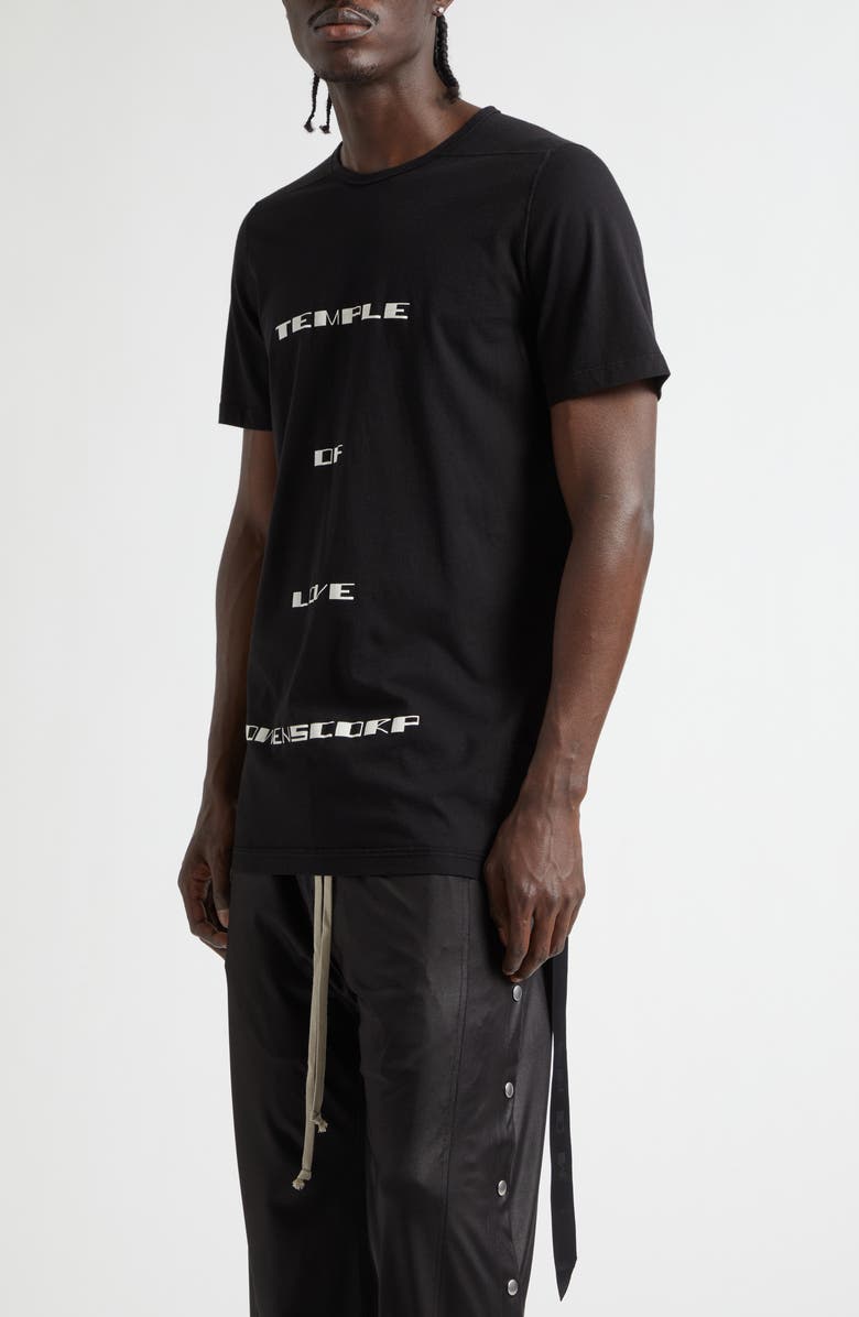 Rick Owens DRKSHDW Level Temple Graphic T-Shirt, Alternate, color, Black/ Milk
