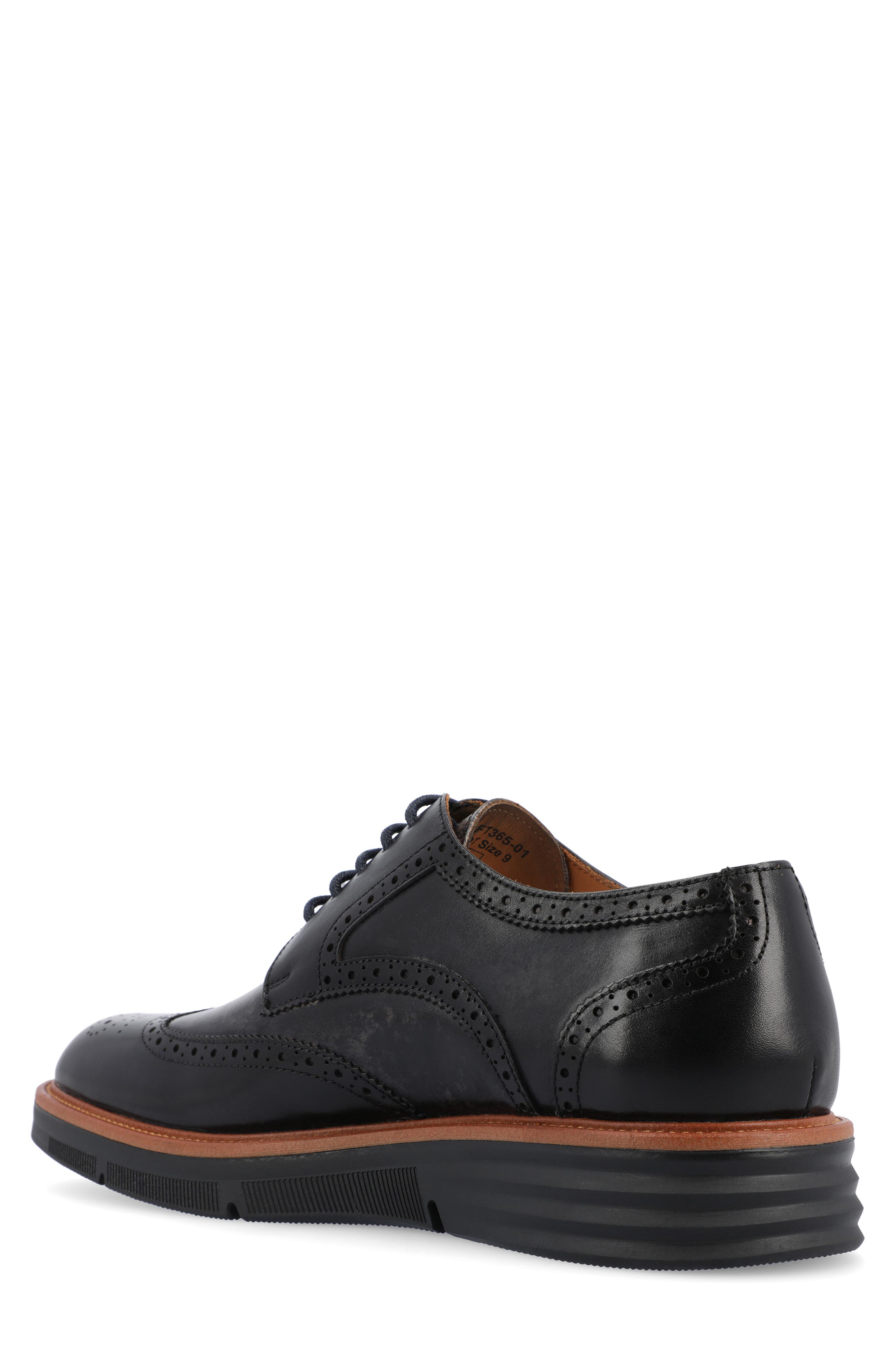 TAFT Leather Wingtip Derby, Alternate, color, 
