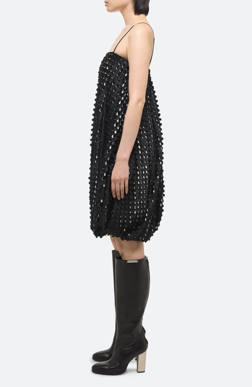 Helmut Lang Embellished Sleeveless Bubble Dress In Multi