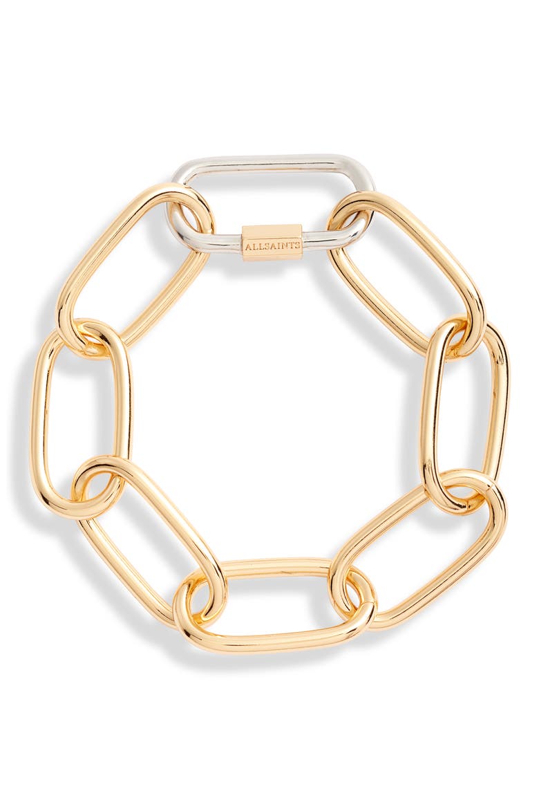 Carabiner Link Bracelet (Nordstrom Exclusive), Main, color, SILVER/ GOLD