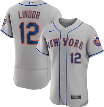 Nike Men s Nike Francisco Lindor Gray New York Mets Road Authentic Player Jersey Nordstrom