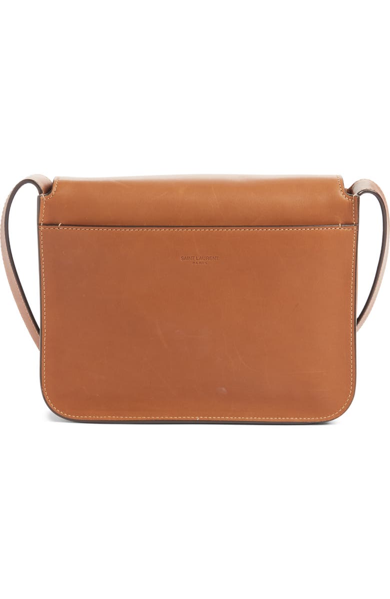 Saint Laurent Small Niki Leather Shoulder Bag, Alternate, color, Brick