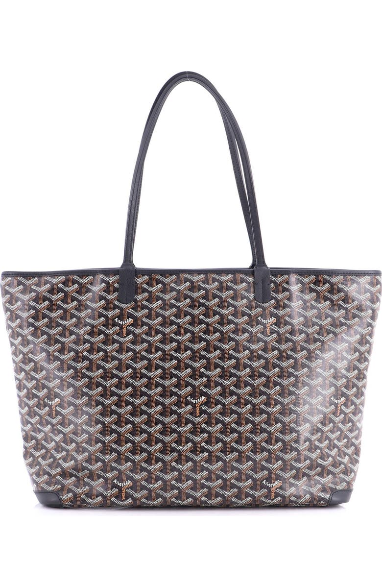Pre-Owned Goyard Artois Tote Coated Canvas GM, Alternate, color, Black