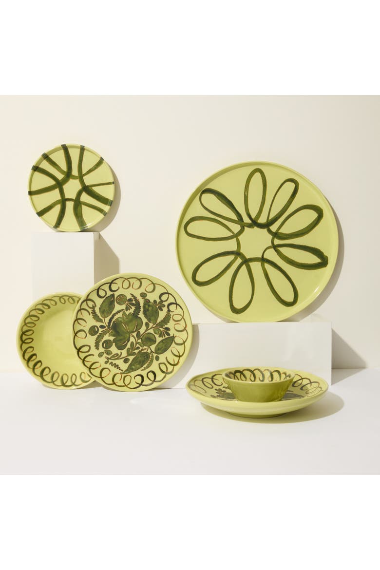 Amalfi Appetizer Plate, Alternate, color, Lime 7.1"