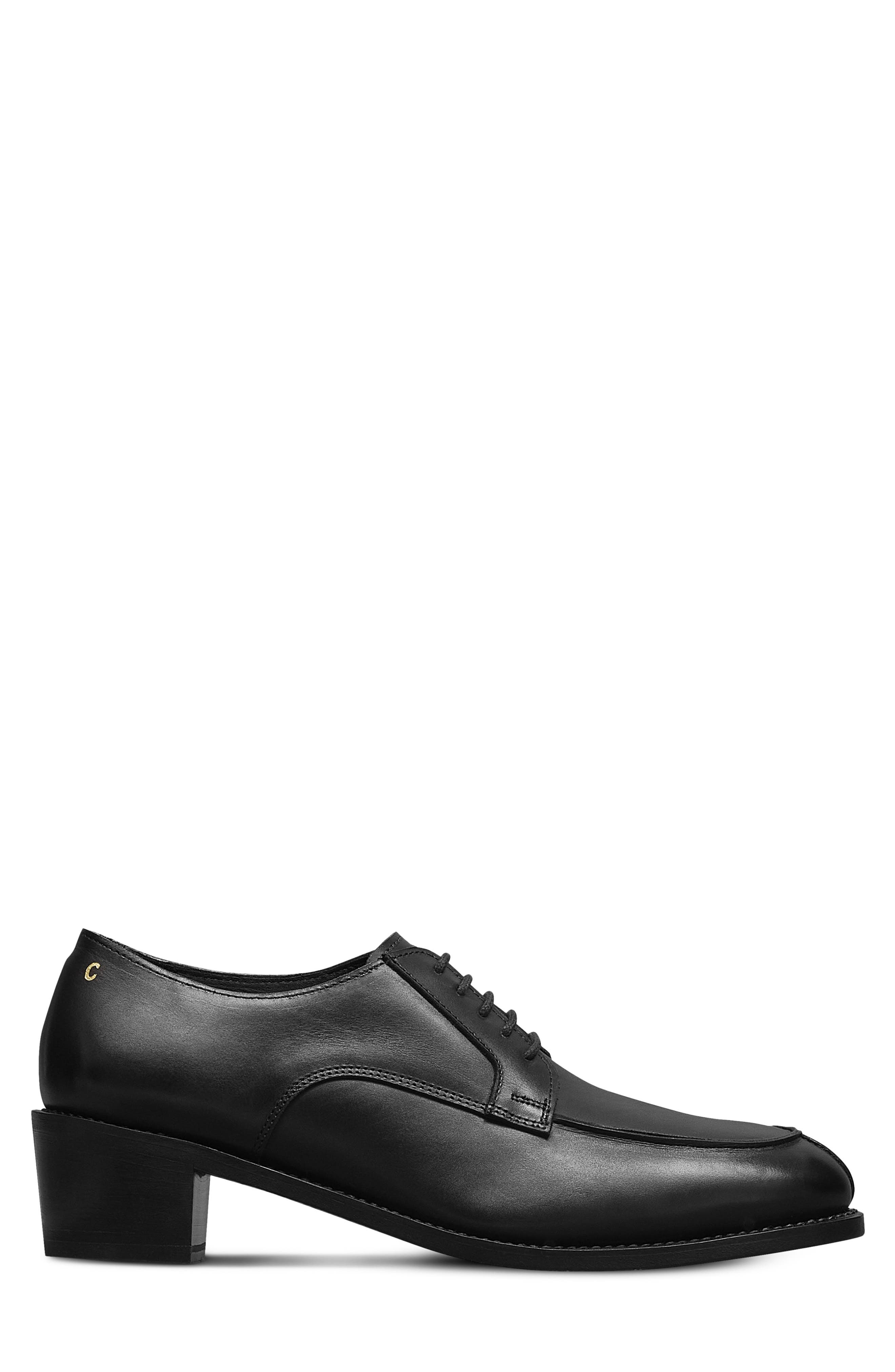 Jalisco Leather Derby, Alternate, color, BLACK