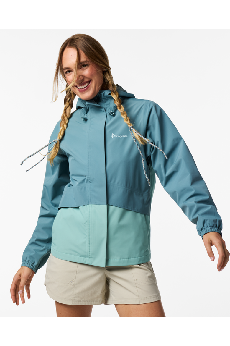 Rayu Rain Jacket - Women's, Main, color, Everglade and Tide Pool