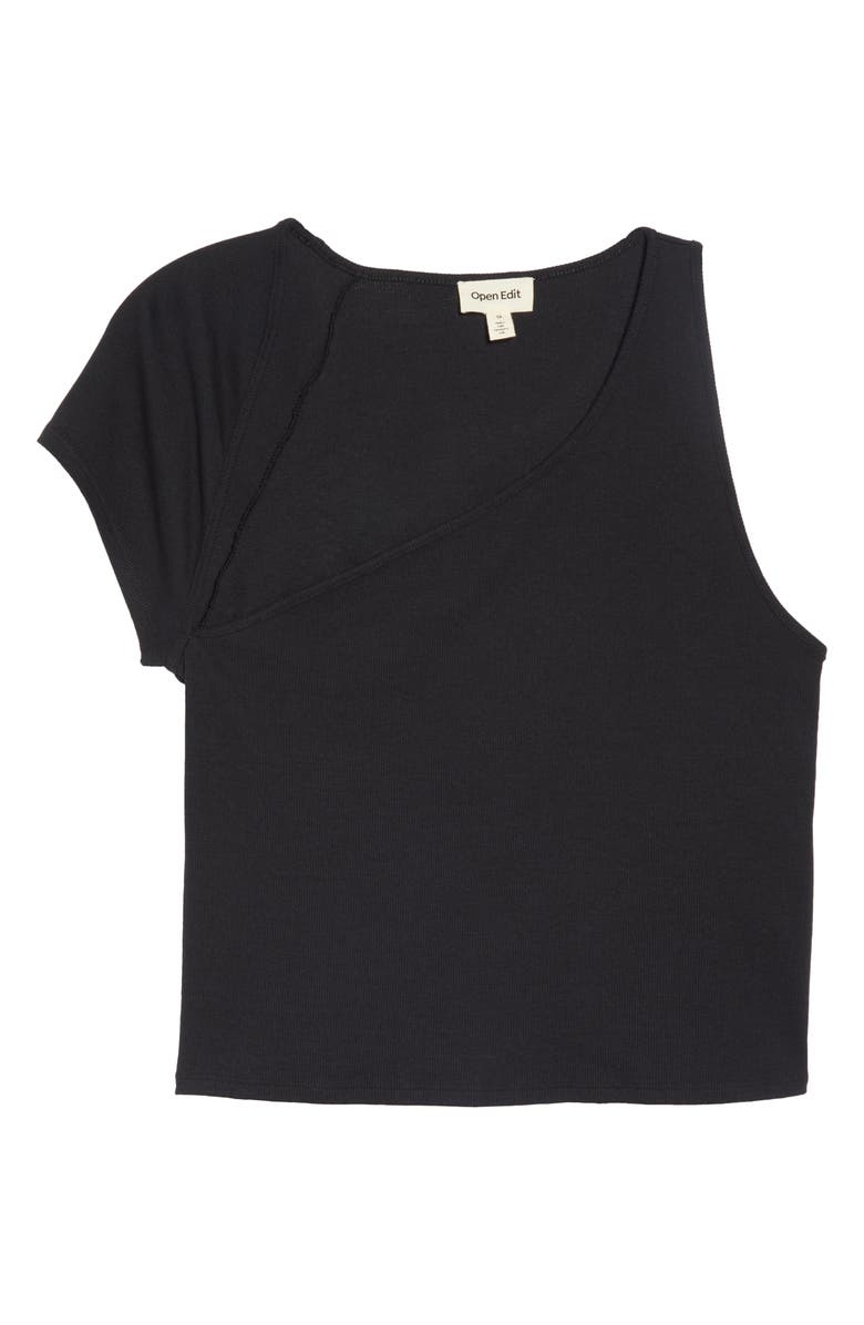 Open Edit Asymmetric Knit Top, Alternate, color,
