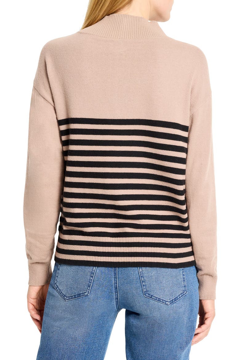 Quarter Zip Sweater, Alternate, color, NEUTRAL MULTI