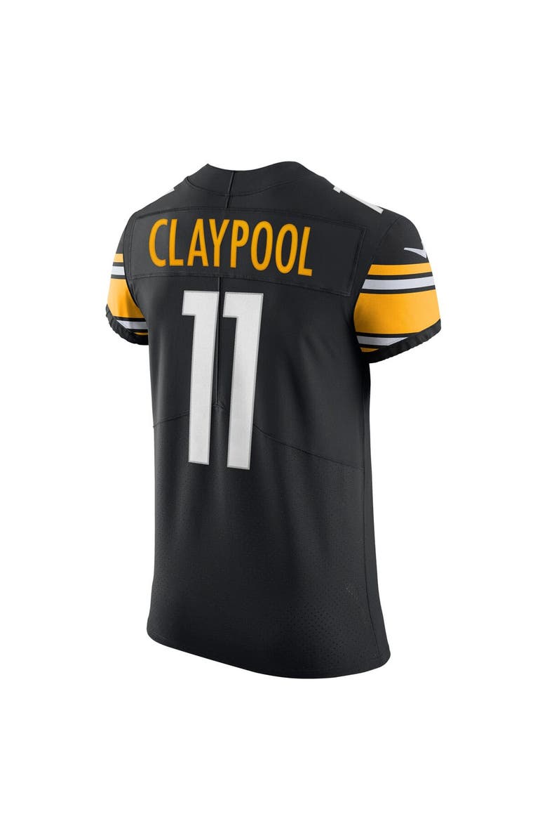 Nike Men's Nike Chase Claypool Black Pittsburgh Steelers Vapor Elite Player Jersey, Alternate, color, 