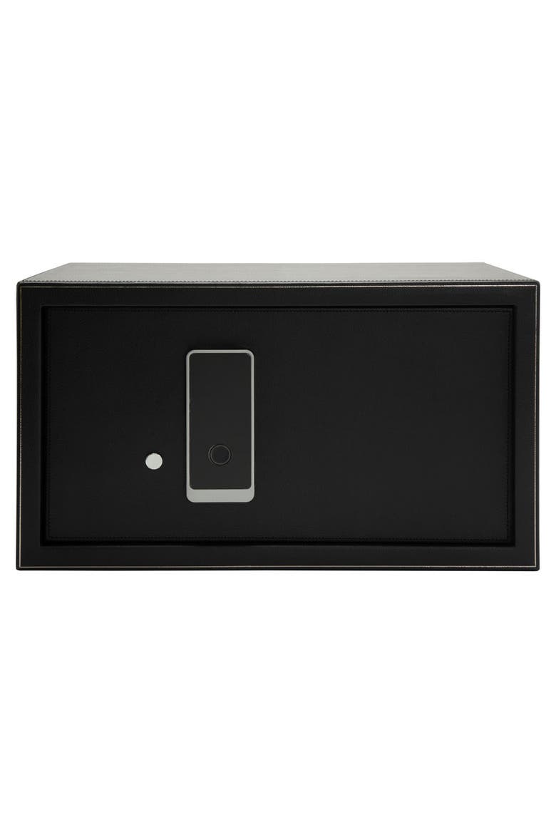 The Den 4 Piece Watch Winder Safe, Main, color, Black
