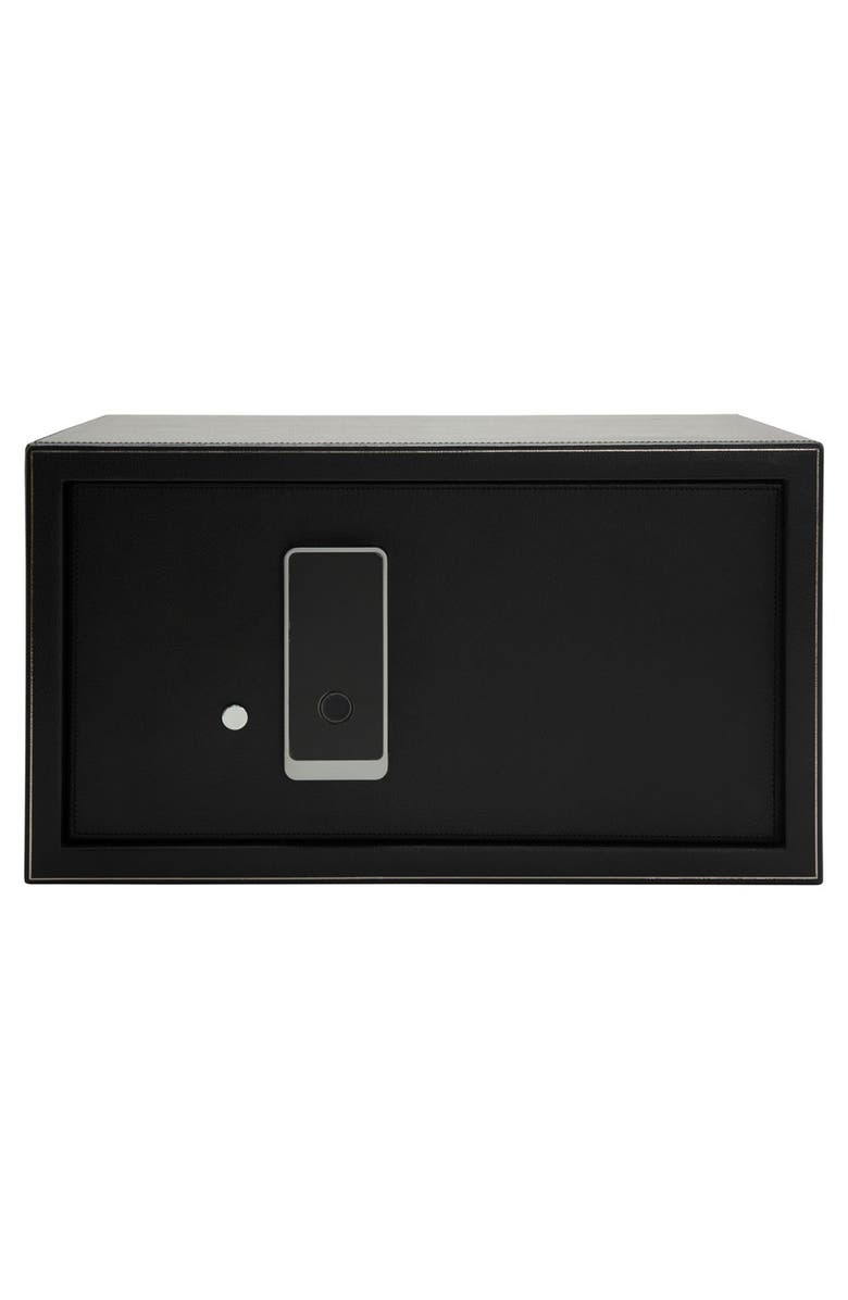 WOLF The Den 4 Piece Watch Winder Safe, Main, color, Black
