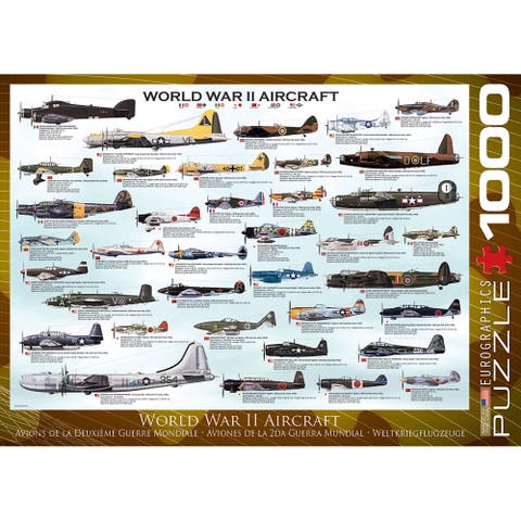 World War II Aircraft 1000 Piece Puzzle