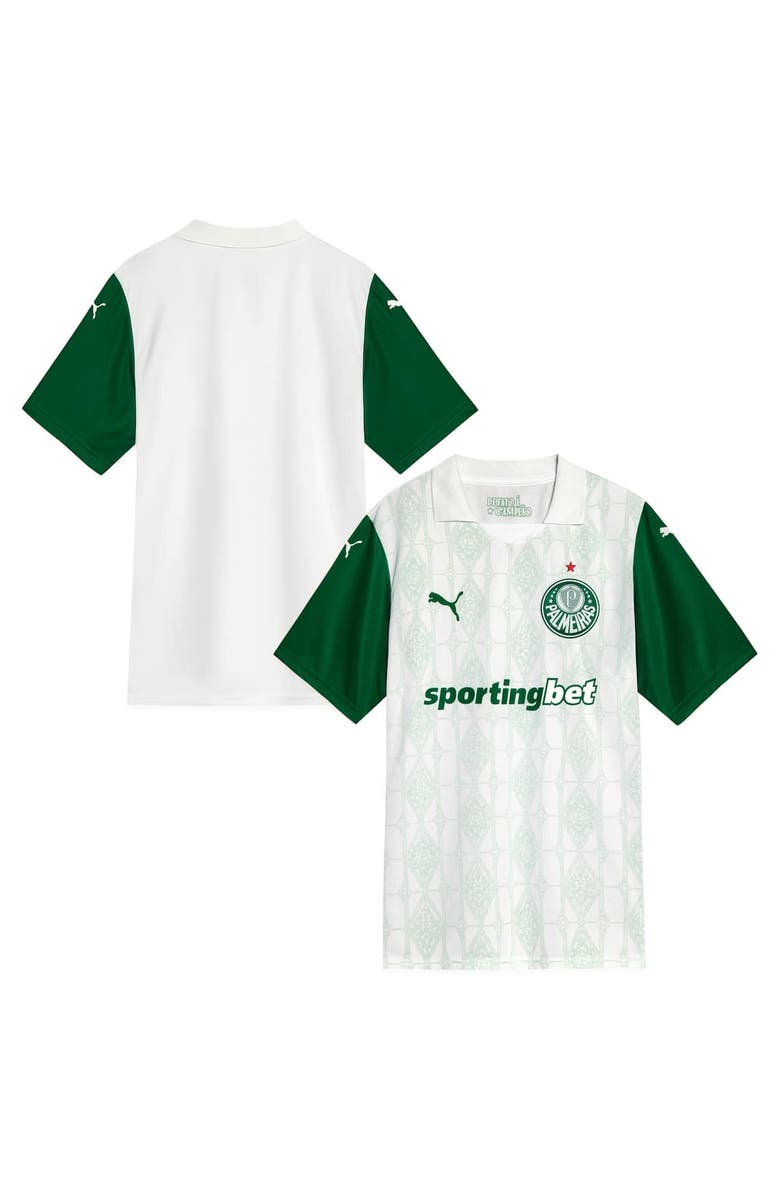 PUMA Men's Puma White SE Palmeiras 2025/26 Replica Away Jersey, Alternate, color, White