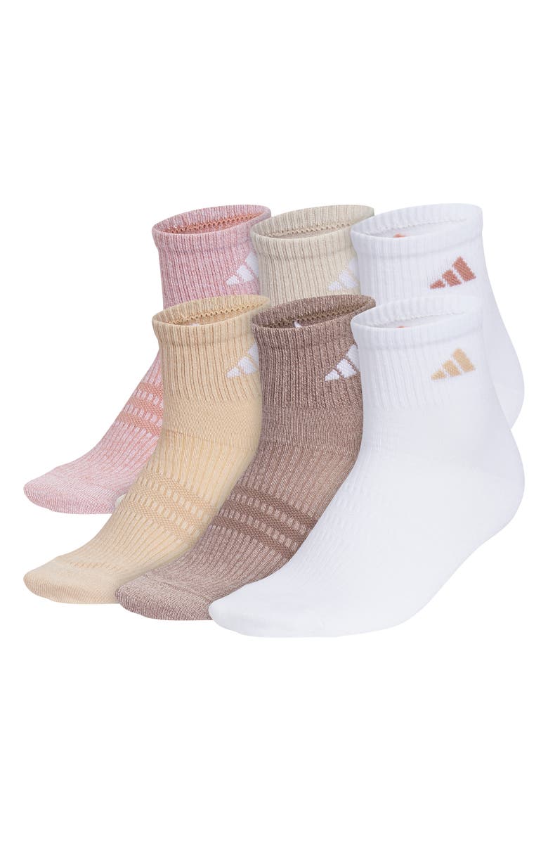 adidas Superlite 3.0 6-Pack Ankle Socks, Main, color, Dark Pink