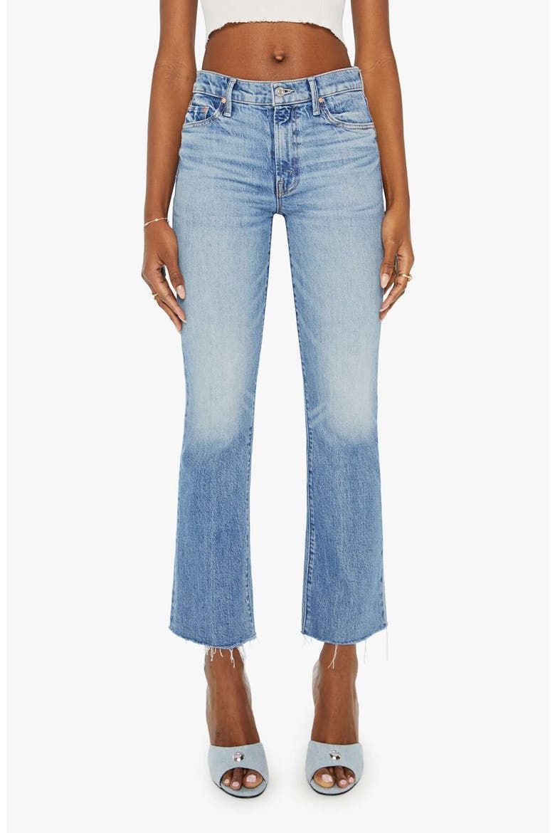 The Outsider Flood Raw Hem Ankle Bootcut Jeans, Main, color, ARE WE THERE YET