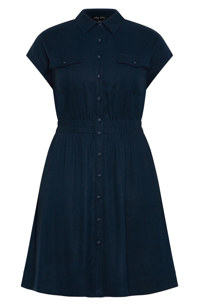 City Chic Antonella Shirtdress, Alternate, color, 