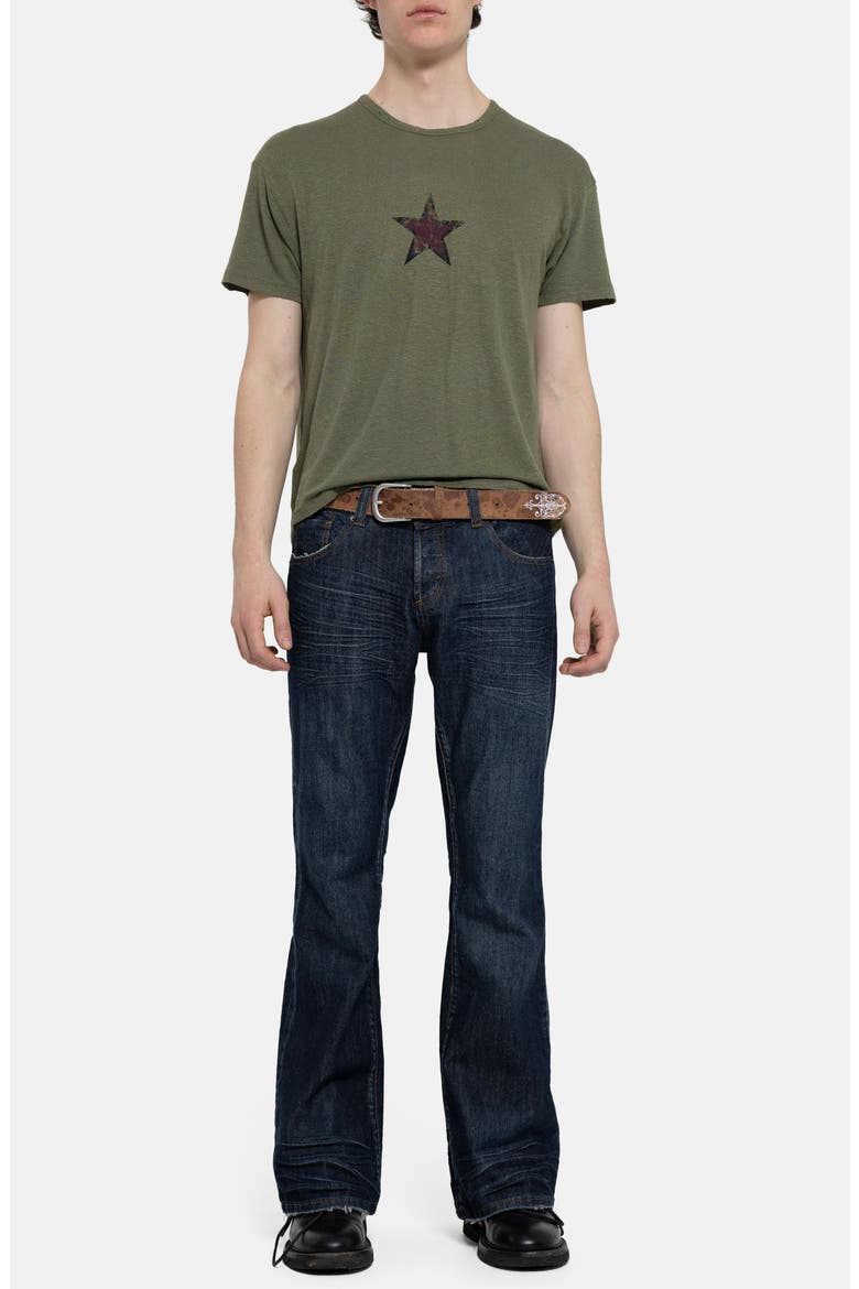 Star Faded Sun Cotton Graphic T-Shirt, Alternate, color, KHAKI