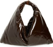 KASSL Small Anchor Lacquered Hobo Bag