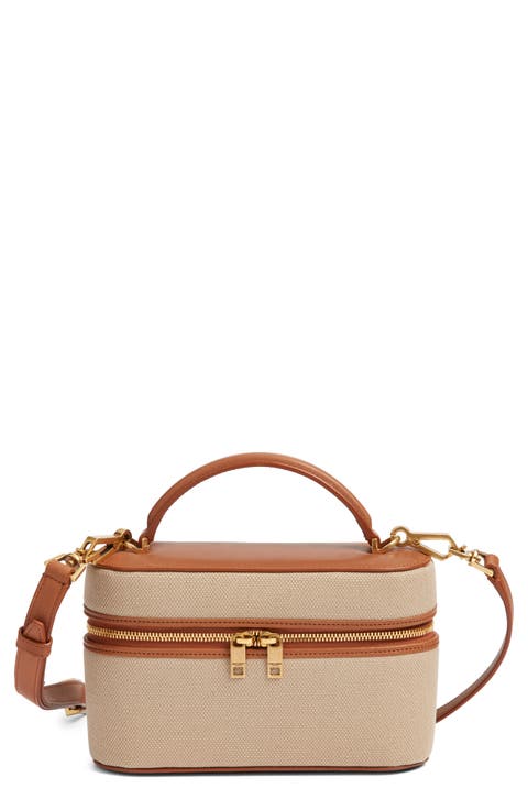 Gaby Canvas & Leather Vanity Case