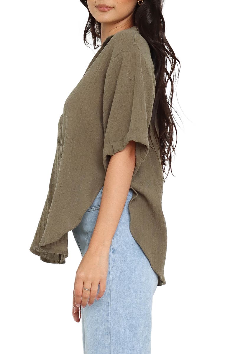 Petal & Pup Dion Short Sleeve Linen Button-Up Shirt, Alternate, color, 