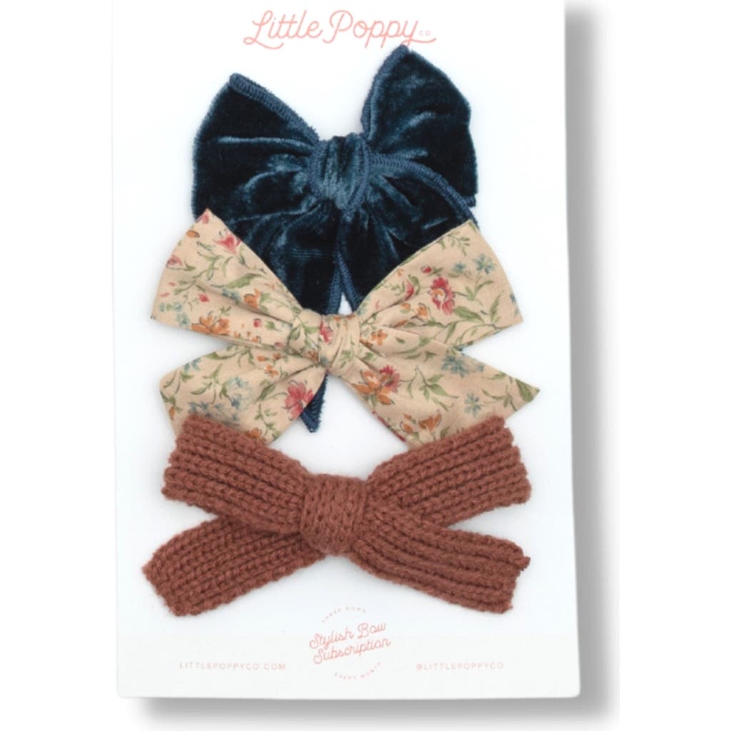 Little Poppy Co The Bow Clip Set In The Amelia