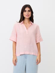 Masai Copenhagen Mabrevia Relaxed Linen Collared Shirt