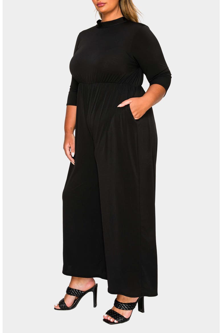 Summer Wide Leg Jumpsuit, Alternate, color, BLACK