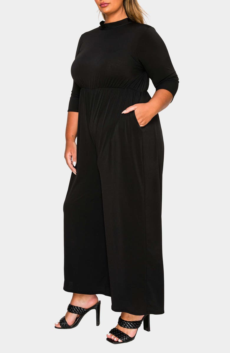 L I V D Summer Wide Leg Jumpsuit, Alternate, color, Black