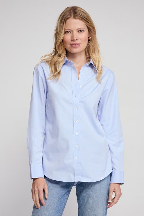 The Shirt By Rochelle Behrens The Jet Set Icon Shirt In Blue