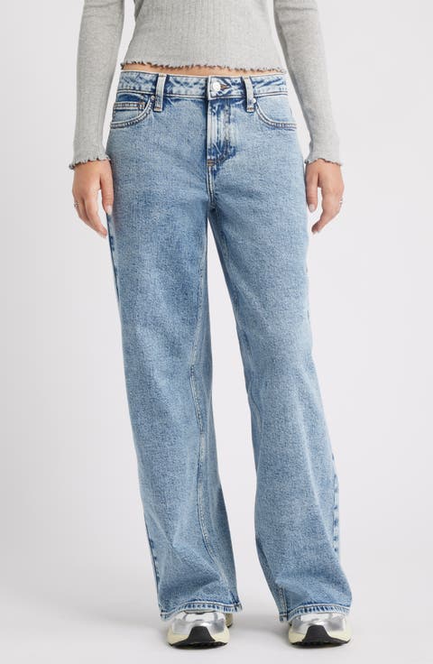 Low Rise Baggy Wide Leg Jeans