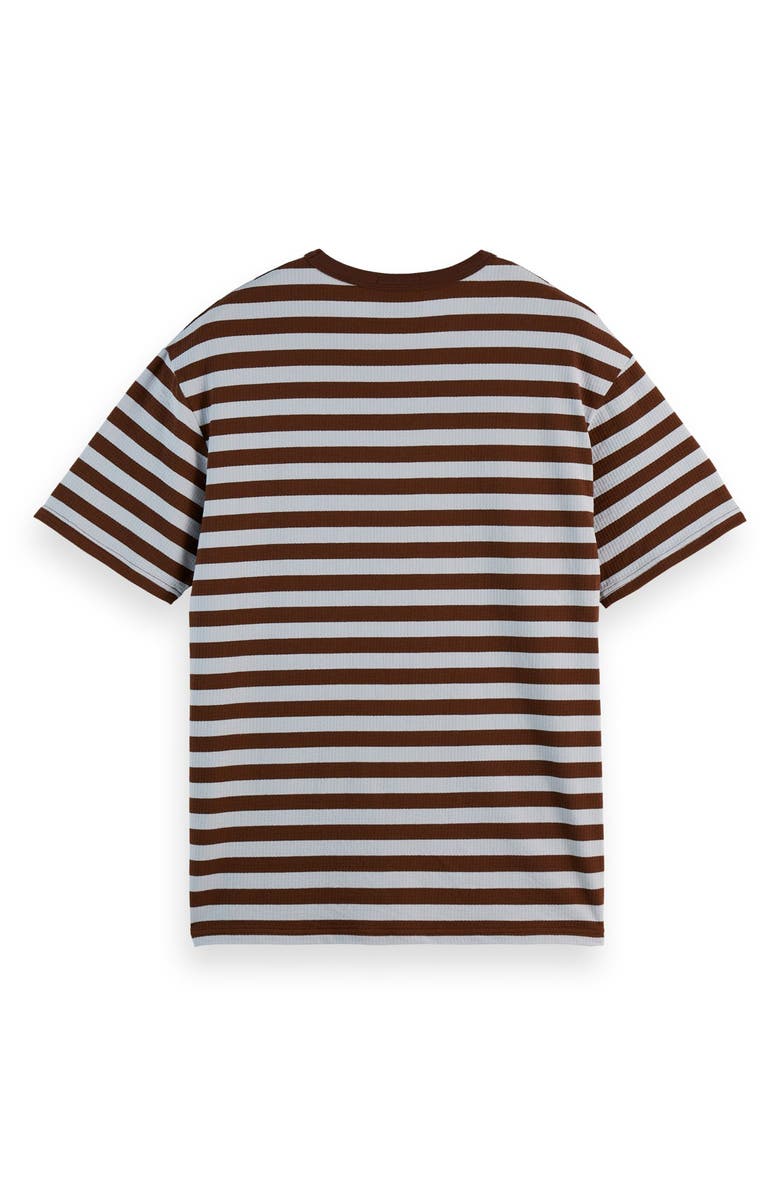 Scotch & Soda Relaxed Fit Waffle Stripe T-Shirt, Alternate, color, 