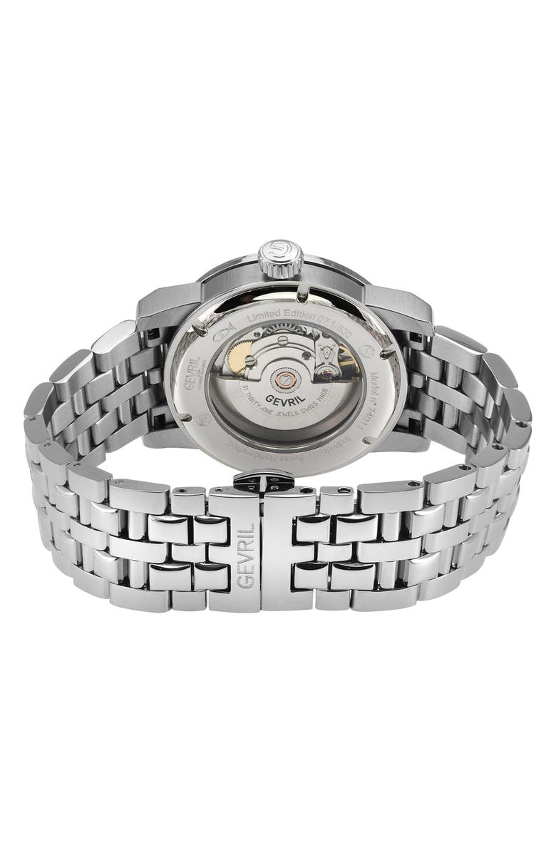 GEVRIL Gramercy Bracelet Watch, 39mm, Alternate, color,