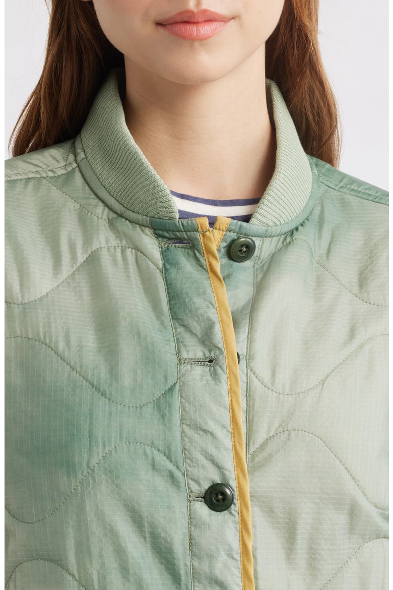 The Quilted Liner Jacket, Alternate, color, MOTTLED GREEN