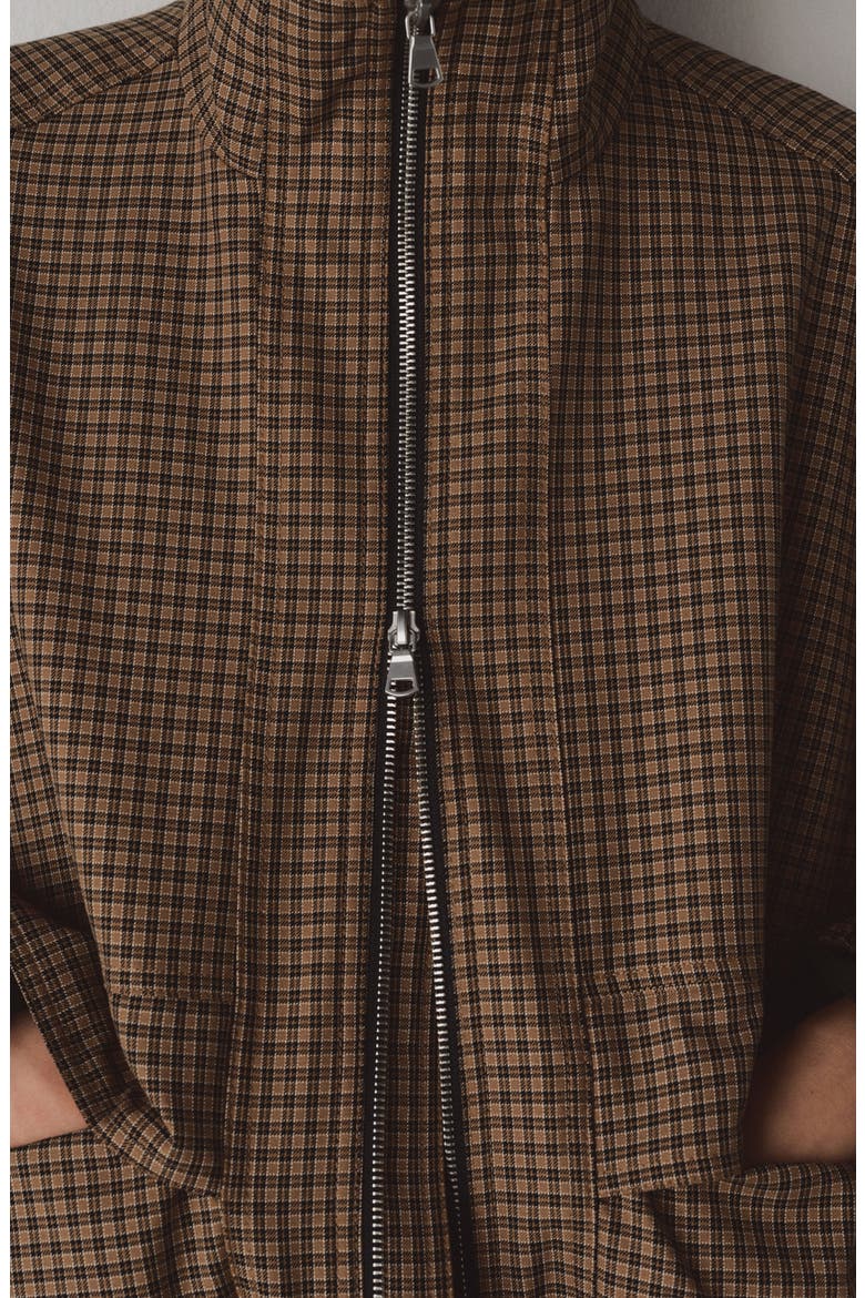 Josef Check Jacket, Alternate, color, BROWN