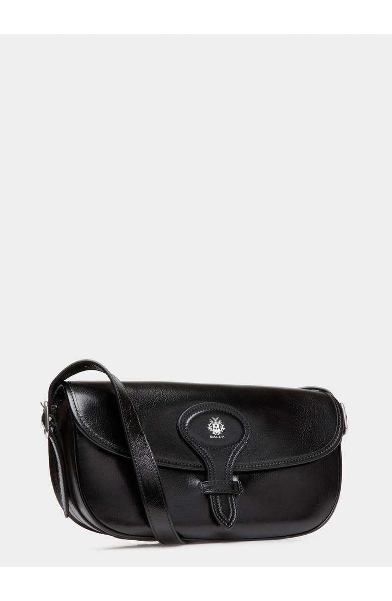 Bally Beckett Crossbody Bag in Leather, Alternate, color, Black+Palladio