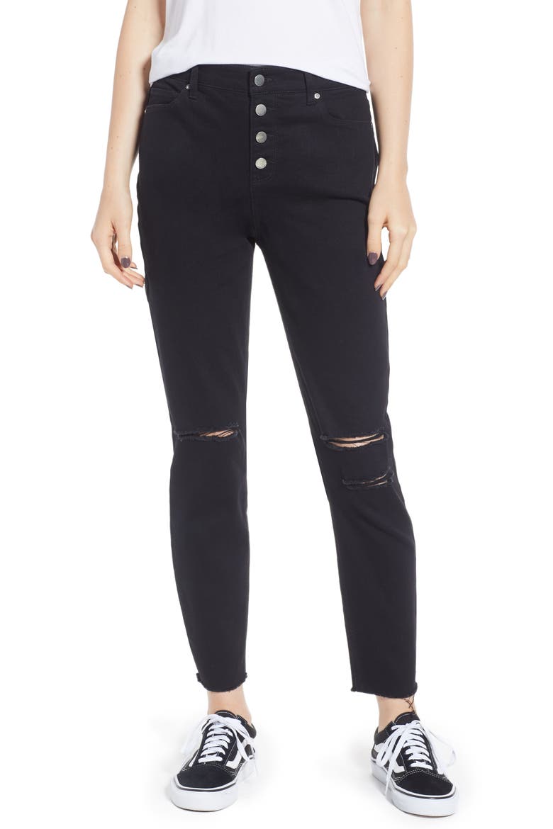 Ripped High Waist Ankle Jeggings video