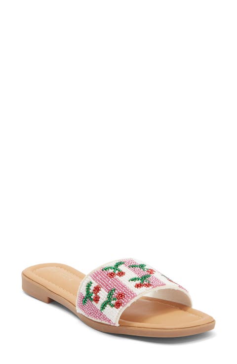 Rae Beaded Slide Sandal (Women)