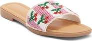 TOP MODA Rae Beaded Slide Sandal
