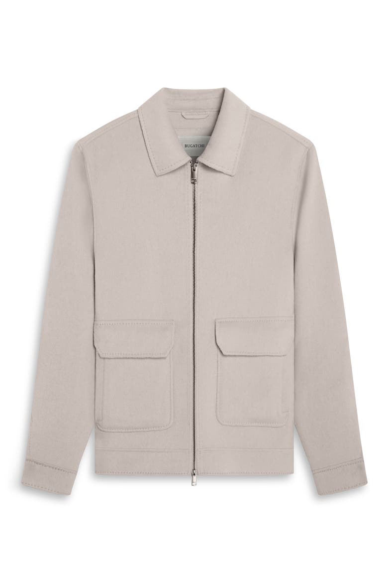 Wool Blend Blouson Jacket, Alternate, color, LIMESTONE