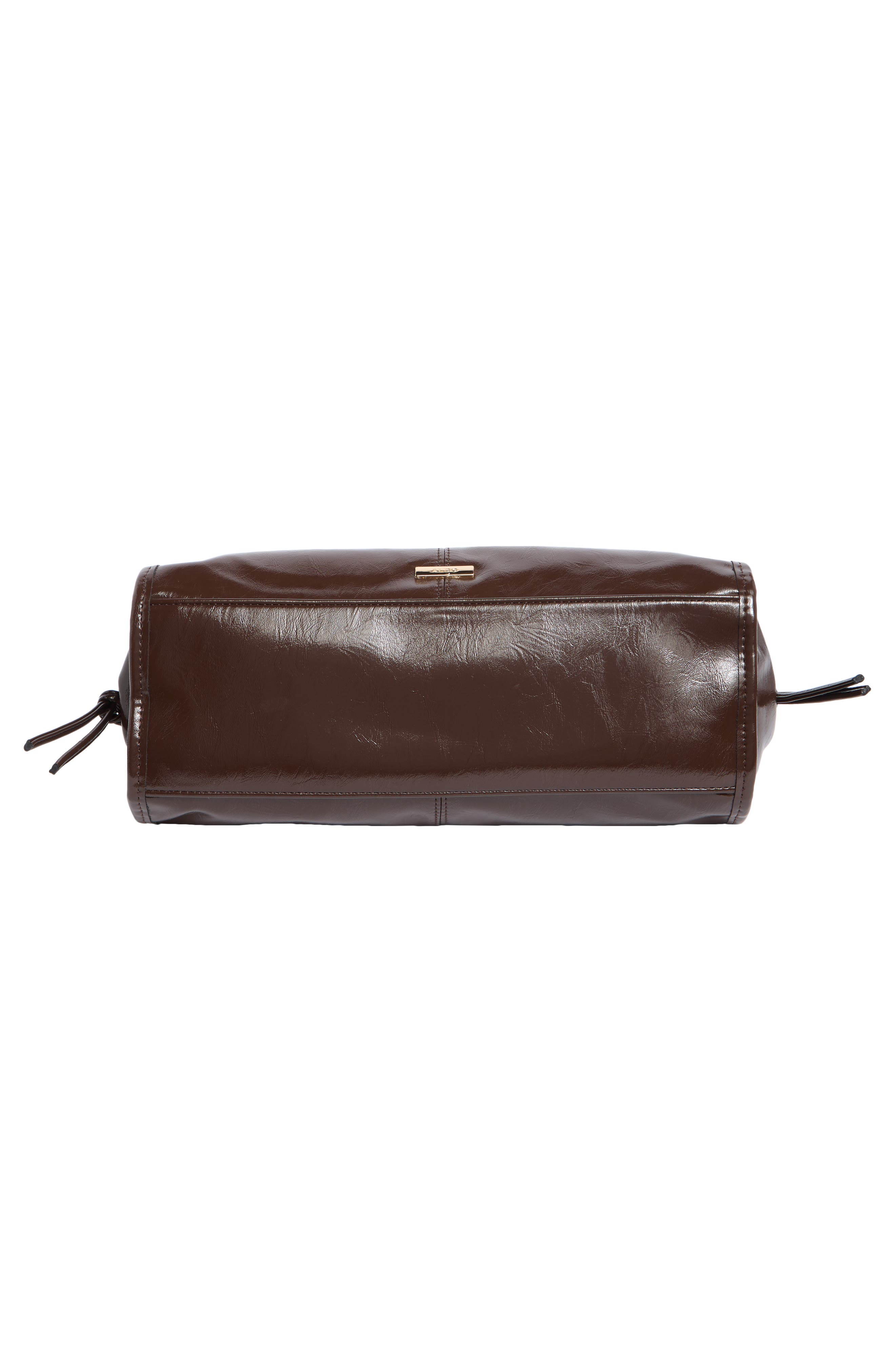 Chadwin Faux Leather Shoulder Bag, Alternate, color, CHOCO FONDANT CRINKLE