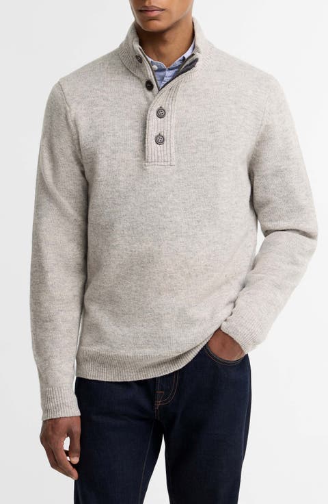 Patch Wool Quarter Zip Pullover