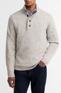 Barbour Patch Wool Quarter Zip Pullover