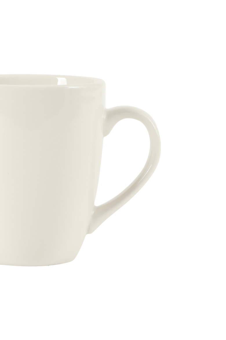 Great Essentials 12-Ounce Porcelain Coffee Mugs, Alternate, color, White