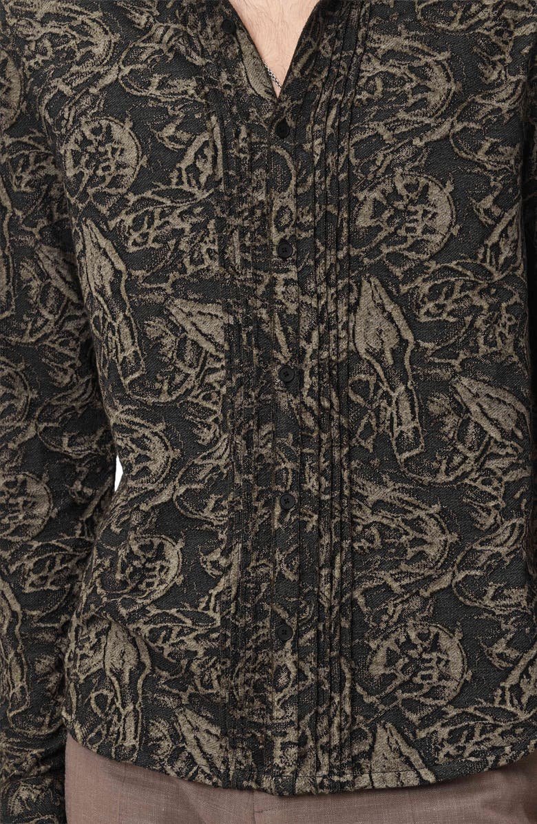 John Varvatos Lucian Jacquard Button-Up Shirt, Alternate, color, 