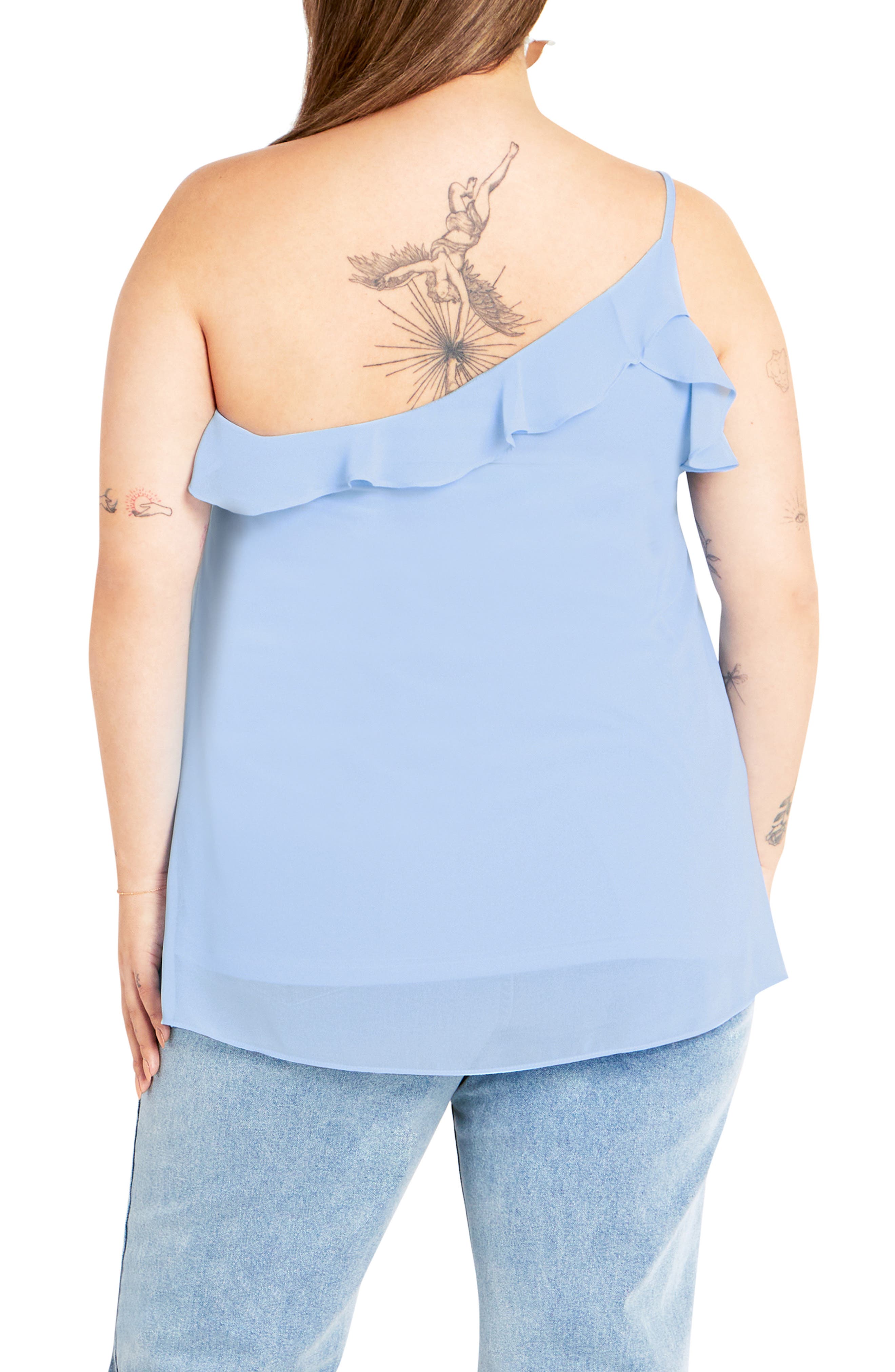 Rita Ruffle One Shoulder Top - image 2