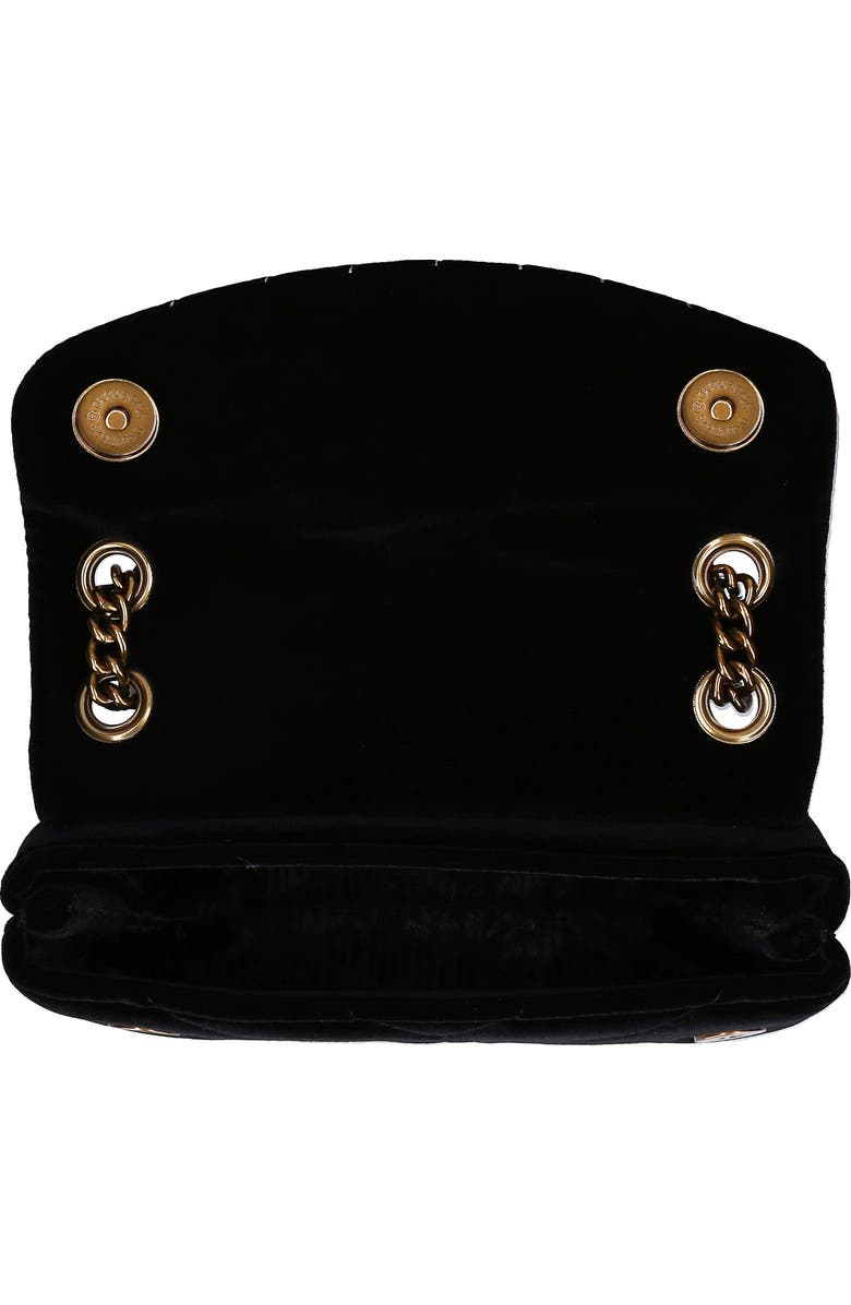 Kurt Geiger London Mini Kensington Eye Quilted Velvet Crossbody Bag, Alternate, color,